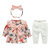【129元3件】一岁女宝宝秋装婴儿套装韩版时尚公主潮女童两件套小女孩衣服 QT3012(95 粉)