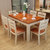 健舒宝 餐桌 实木餐桌 餐桌椅组合 橡木西餐桌小户型饭桌子方桌长方形餐桌(1.3M/0.8M 单张餐桌地中海)
