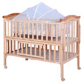 AM388DY实用全实木环保儿童床婴儿床带储物\加长\单独摇篮