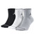 NIKE耐克男袜三双装运动袜冬袜女袜中筒袜高帮袜子SX7677-100(XL（28-30cm） SX5544-017)