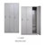 海涛办公   更衣柜   员工柜  钢制柜  储物柜   多门柜(白色 款式二)