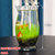 水培植物玻璃生态鱼缸绿萝花盆办公桌面加厚大号鱼缸透明器皿花瓶(深灰色)