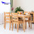 天米 TIMI 日式白橡实木餐桌椅 1.2米1.4米餐厅饭桌组合(原木色 高背椅（2把装）)