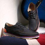 洛尚LSM1638 夏季新款英伦男士板鞋*牛仔布鞋时尚休闲帆布男鞋(黑色 44)