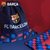 巴塞罗那俱乐部商品丨巴萨新款梅西周边运动足球束口袋抽绳健身包(红蓝款)