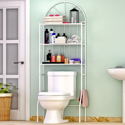 索尔诺厕所卫生间马桶架 浴室洗手间层架置物架子落地壁挂收纳架Z713(颜色如图)