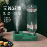 加湿器usb大容量静音家用桌面迷你卧室香薰便携式喷雾空气净化器(绿色)