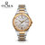 OLMA奥尔马瑞士原装进口镀金镶钻女士机械手表K202.0309.003(白色 钢带)