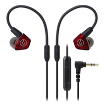 Audio Technica/铁三角 ATH-LS200iS 两单元手机带线控入耳式耳机(红)