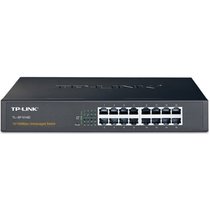 普联（TP-LINK） TL-SF1016D 16口百兆非网管交换机 100M以太网络网线分线器网口分流器HUB