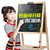 贝能儿童画板磁性小黑板笔彩色小孩幼儿磁力宝宝涂鸦写字板(B款大号（可升降81-146）带画轴)