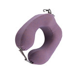 MINISO名创优品护颈椎枕脖子u型枕旅行学生便携可爱办公室午睡枕(紫色 22X25cm)