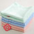 洁丽雅（3条装）全棉毛巾面巾促销吸水一等品方巾套装(3条装)蓝+红+绿6246