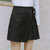 Mistletoe2017春夏新款不规则女式半身裙韩版修身显瘦短裙百褶女装裙子(黑色 L)