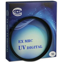 C&C EX MRC UV 55mm 薄款多层镀膜UV滤镜 【真快乐自营 品质保证】适用J3/58K/65K部分镜头