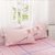 安居先森 D1400枕套 40支纱高支高密全棉印花单件活性印染  粉色