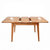 北欧实木餐桌椅组合现代简约小户型长方形可伸缩折叠4人6人歺饭桌(单桌伸缩1.1米变1.4米(宽度80)