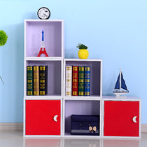 亿宸贵苏 单个儿童储物柜 置物创意收纳柜自由组合韩式简约现代书柜书架(2个单门)