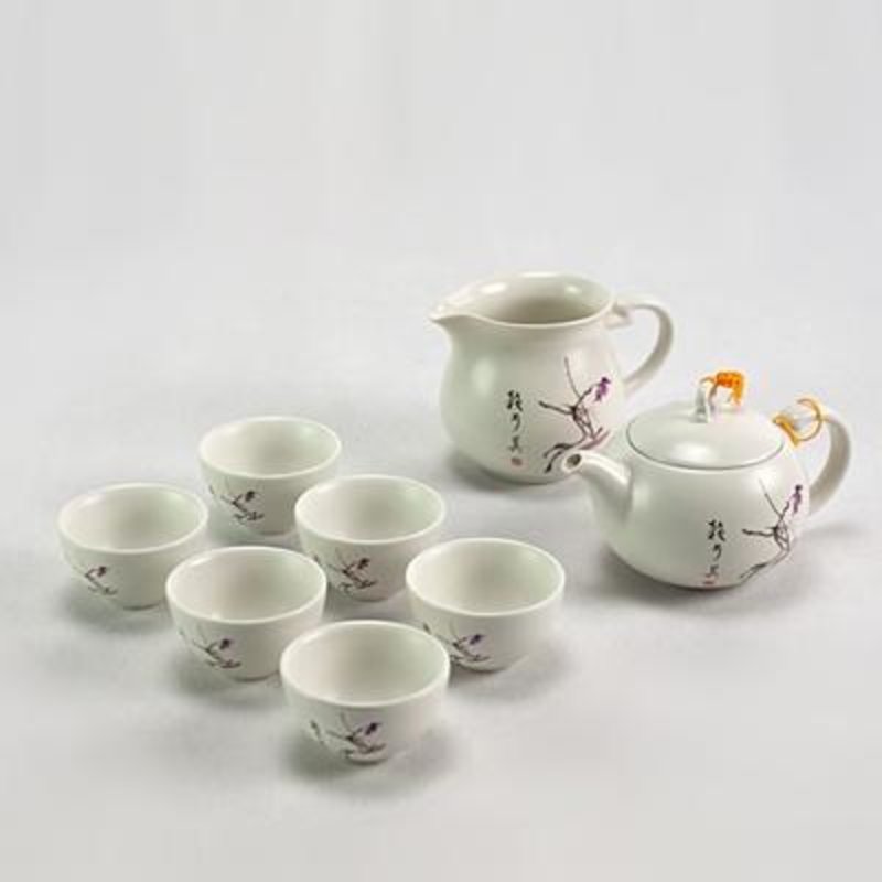 恒福 赖少其石斛花如意茶壶组 整套陶瓷 茶具正品 特价包邮