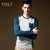 PINLI品立 2013秋装新品男装长袖T恤运动风时尚修身打底衫 3517(蓝灰色  XXXL 190 )