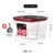 日本五谷杂粮储物罐厨房透明咖啡塑料密封罐茶叶食品收纳盒子套装(幸运鼠米桶（红黑盖）5KG 默认版本)