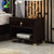 亚格林 新中式 床头柜 床边柜 橡胶木实木整装收纳储物卧室(床头柜1#)