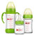 【3只装】运智贝新生婴儿用品宽口标口径玻璃奶瓶宝宝小奶瓶多件套(绿色)