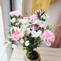北京杭州居家鲜花 办公室鲜花 按月送花 玫瑰鲜花速递同城送包月鲜花(酒红色)