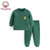 优贝宜 男童纯色内衣套装 儿童冬季保暖睡衣加厚款 宝宝冬装衣服(120cm 绿色)