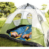 乐游 家庭自动帐篷3-4人户外露营睡袋帐篷灯自动充气垫野餐垫套装(单品：帐篷)