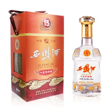 西凤酒西凤酒十五年西凤酒15年西凤15年西凤十五年陈酿西凤凤香型酒