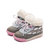 kids.ing女童运动鞋冬季加绒粉色儿童鞋新款女孩鞋子短靴1-8岁(13码 云朵)
