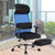 野火电脑椅 可躺休闲椅 家用办公椅 人体工学网布职员椅 老板椅 X1(天蓝色)