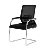 云艳YY-LCL712 办公椅电脑椅职员会议椅弓形网布椅黑色(默认 默认)