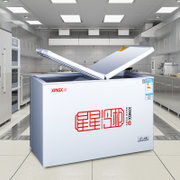 XINGX/星星 冰柜商用卧式双温冷柜家用小型冷藏冷冻玻璃(白色 BCD-230HE)