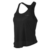 跑步背心女夏速干宽松工字运动t恤马拉松瑜伽服薄款无袖健身上衣(黑色 XL)