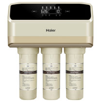 海尔(Haier)  HRO400-DA5(尊贵版)    双出水 自动冲洗 净水机 滤芯更换提醒 香槟金