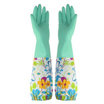 雅高加长型夏季薄款橡胶手套橡胶MB053 国美超市甄选