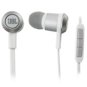 JBL S100i入耳式立体声耳机（白色）3键式线控电缆可操控音乐并调用所选苹果产品