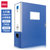 得力(deli)5681档案盒 25mmA4塑料档案盒 加厚资料文件盒 财务凭证收纳盒(蓝色 档案盒75mm)