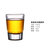 加厚钢化玻璃杯家用啤酒杯杯子八角杯洋酒杯威士忌杯酒吧KTV酒杯(厚底条纹圆底杯-75ml)