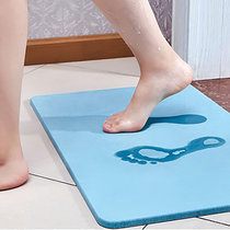 极牛天然硅藻泥脚垫硅澡土浴室防滑垫吸水速干卫生间淋浴干脚地垫JNJD1(蓝色)
