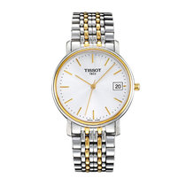 天梭/Tissot 瑞士手表 心意系列经典钢带日历男士手表T52.2.481.31(白色 钢带)
