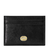 Gucci男士黑色卡夹钱包互扣式G标581528-1GZOX黑色 时尚百搭