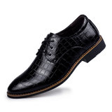 商务皮鞋男士皮鞋圆头中跟系带商务鞋透气舒适k023(黑色 44)