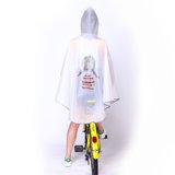 自行车雨衣女男士骑行单人学生山地单车透明雨披时尚韩版  XXL(白色)(XXL)