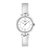 天梭/Tissot瑞士手表 弗拉明戈系列 石英皮带女士手表T094.210.16.011.00(银壳白面白带 皮带)