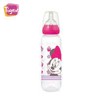 Tigex迪士尼系列标准口径宝宝PP奶瓶宝宝防胀气防摔塑料奶瓶330ml米奇米妮(米妮)