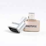 REMAX OTG转接头A母对Micro USB2.0连接线 安卓手机平板外接U盘读卡器(银色)
