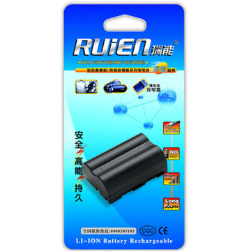 瑞能（RUIEN）RN-EL3E尼康数码相机电池（适用于尼康D90/D300/D700 1500mAh 电池内设多重功能保护线路 抗老化 防震动）